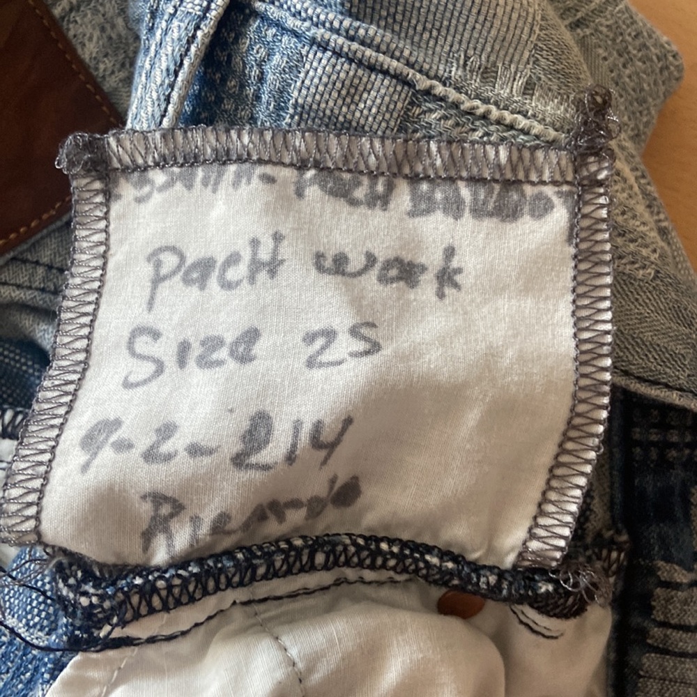 RARE Madewell Rivet & Thread Patchwork Jean Shorts - Picture 6 of 6